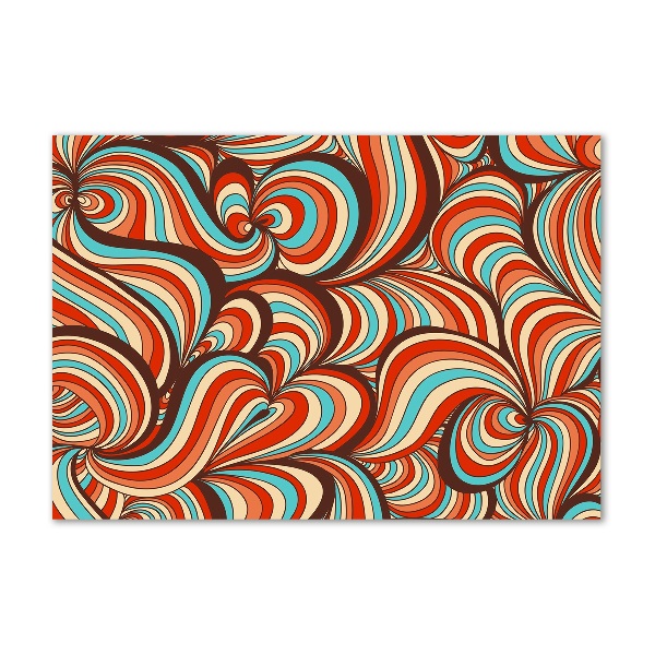 Glasbild Wirbelmuster