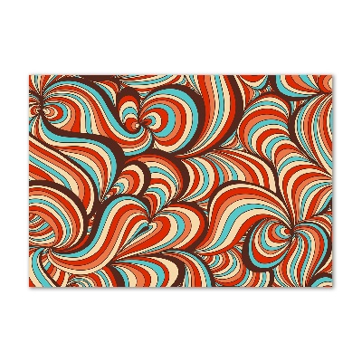 Glasbild Wirbelmuster