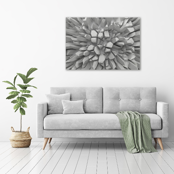 Foto glasbild 3D-Abstraktion