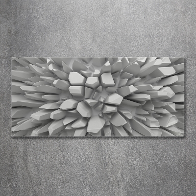 Foto glasbild 3D-Abstraktion