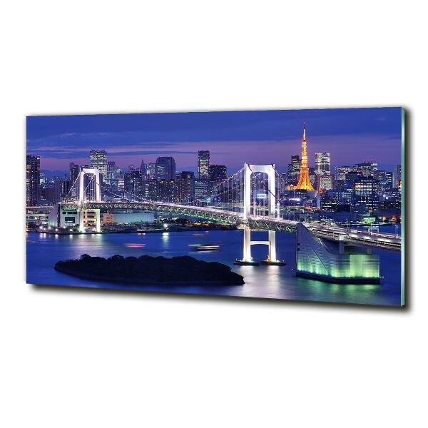 Glasbild Tokio-Brücke