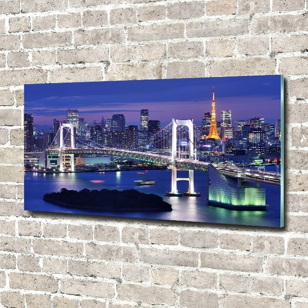 Glasbild Tokio-Brücke