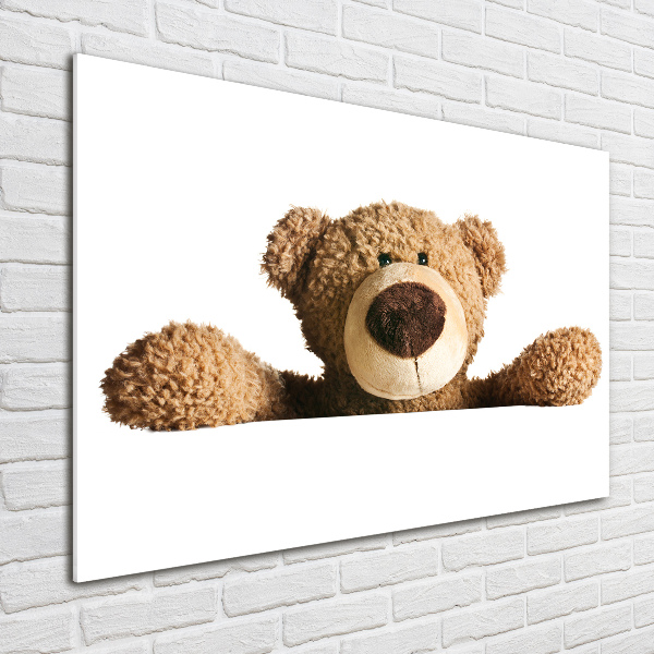 Foto glasbild Teddybär