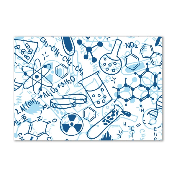 Glasbild Hintergrund in Chemie