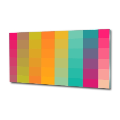 Glasbild Bunte Quadrate