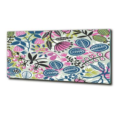 Bild auf glas Blumenmuster