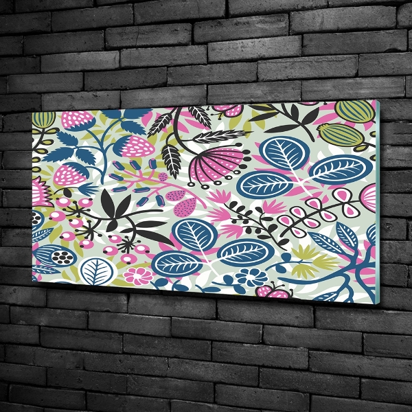 Bild auf glas Blumenmuster