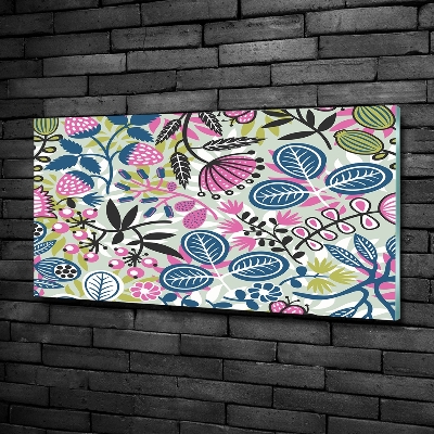 Bild auf glas Blumenmuster