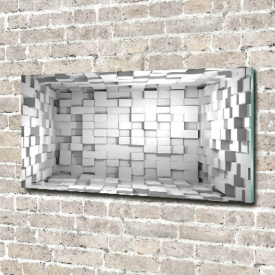 Foto glasbild Würfel