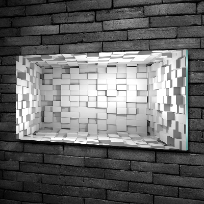 Foto glasbild Würfel