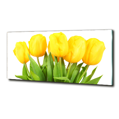 Bild auf glas Gelbe Tulpen