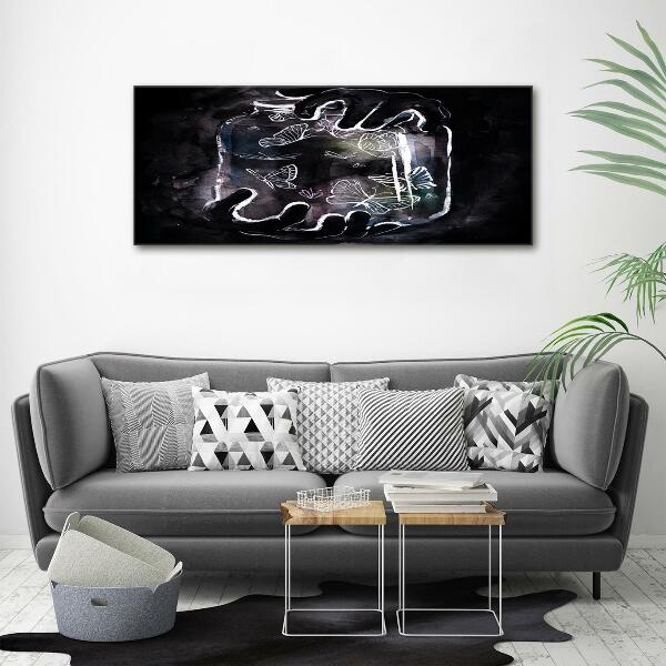 Glasbild Schmetterlinge im Glas