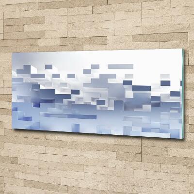 Foto glasbild Würfelabstraktion