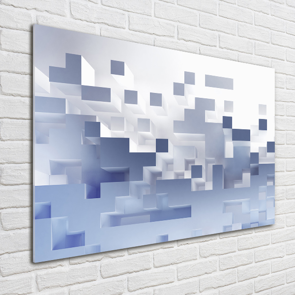 Foto glasbild Würfelabstraktion