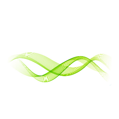 Bild auf glas Bunte Wellen