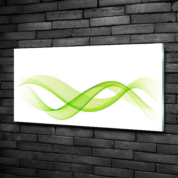 Bild auf glas Bunte Wellen