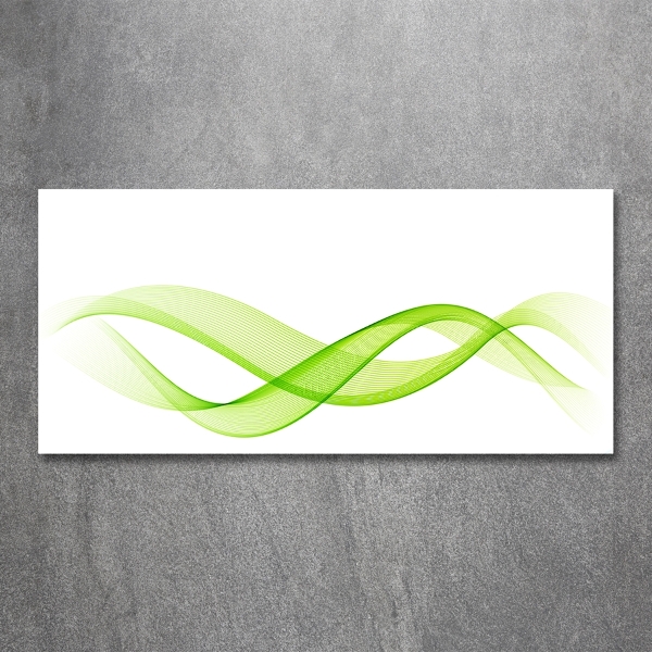 Bild auf glas Bunte Wellen