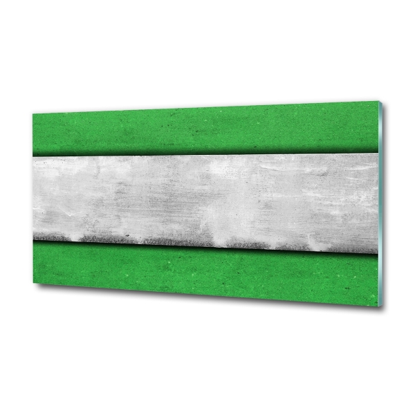 Glasbild Grüne Wand