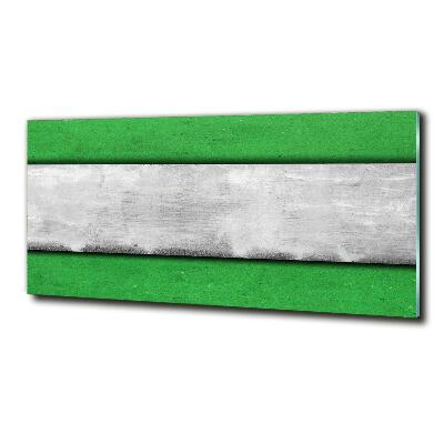 Glasbild Grüne Wand