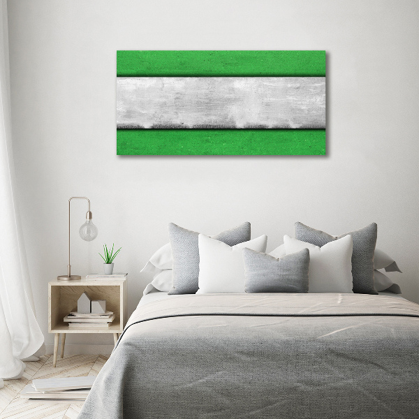 Glasbild Grüne Wand