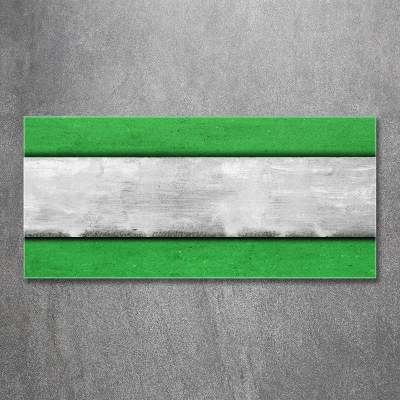 Glasbild Grüne Wand