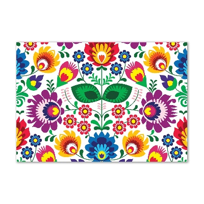 Foto glasbild Ethnisches Muster