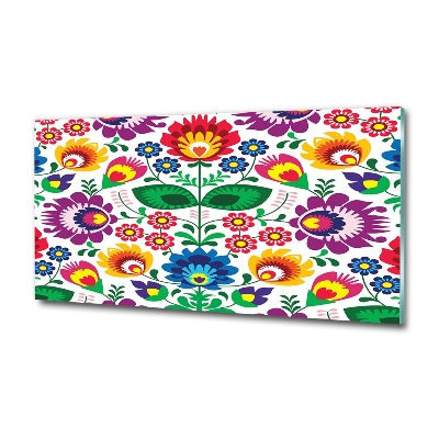 Foto glasbild Ethnisches Muster