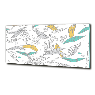 Glasbild Bunte Blätter