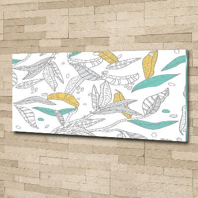 Glasbild Bunte Blätter