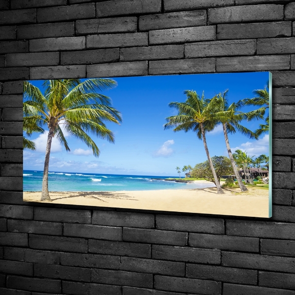 Foto glasbild Tropischer Strand