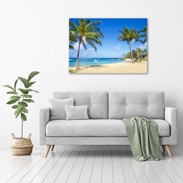 Foto glasbild Tropischer Strand