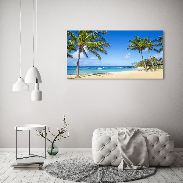 Foto glasbild Tropischer Strand