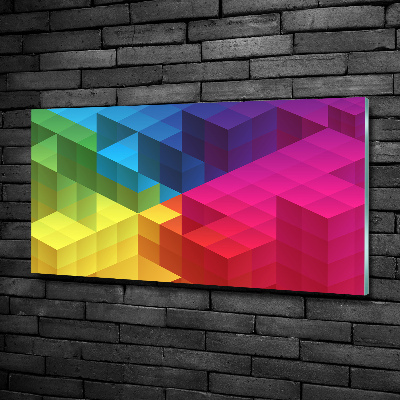 Glasbild Geometrischer Hintergrund