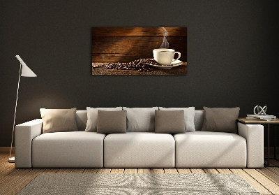 Glasbild Eine Tasse Kaffee