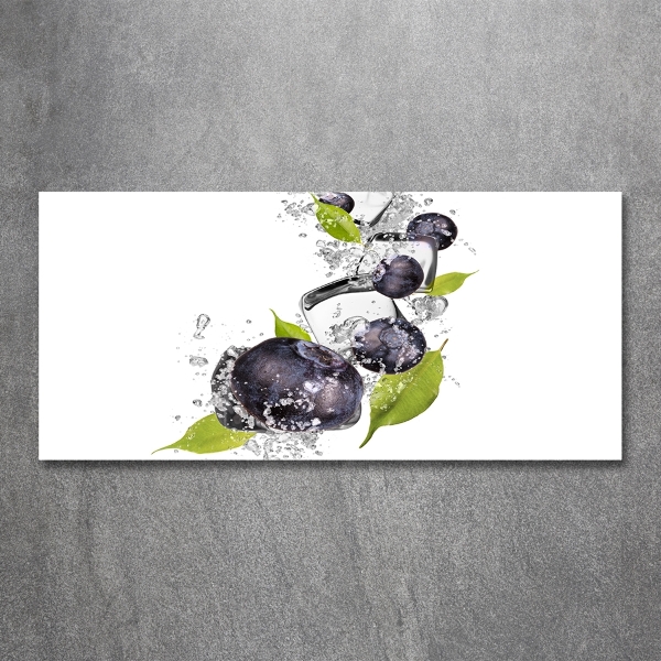 Foto glasbild Beeren mit Eis