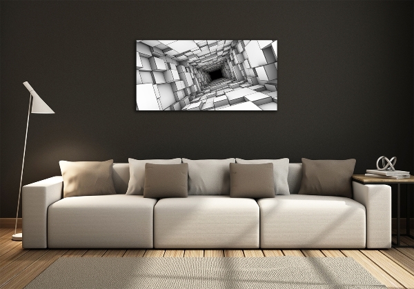 Bild auf glas Tunnel aus Würfeln