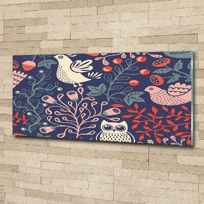 Foto glasbild Hühnereulenpflanzen