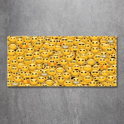 Foto glasbild Emoticons