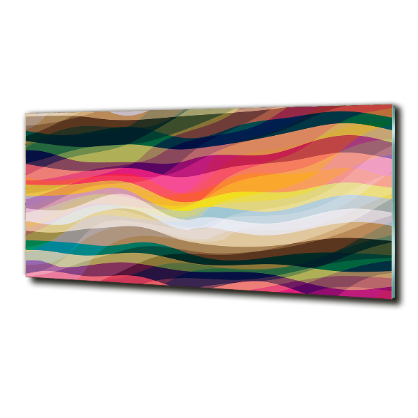 Foto glasbild Abstrakte Wellen