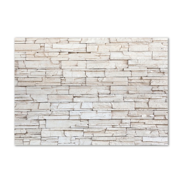 Bild auf glas Weiße Steinmauer
