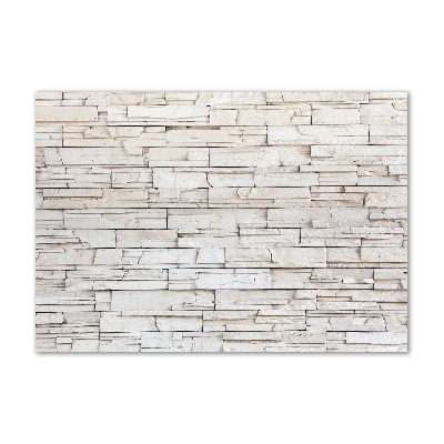 Bild auf glas Weiße Steinmauer