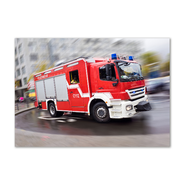 Bild auf glas Feuerwehrwagen