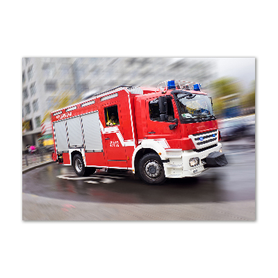 Bild auf glas Feuerwehrwagen