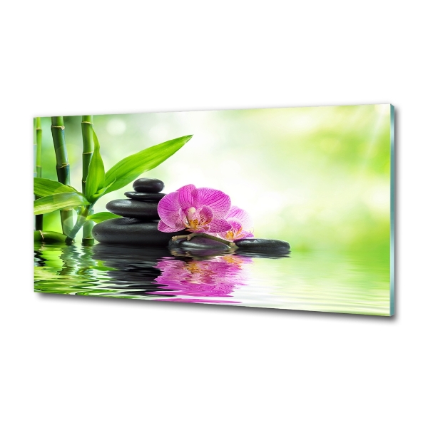 Foto glasbild Orchidee