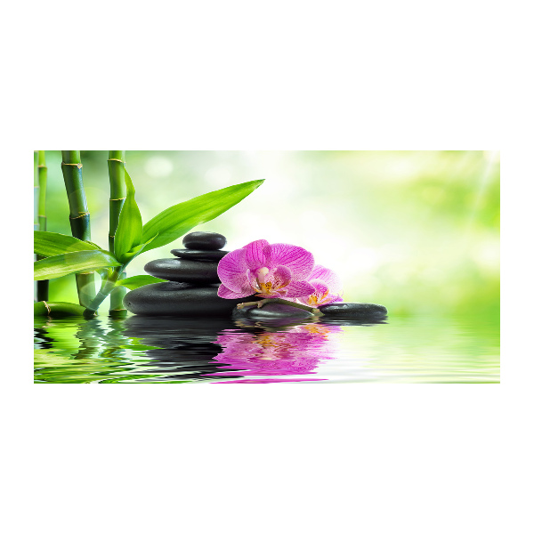 Foto glasbild Orchidee