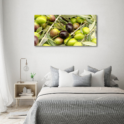 Foto glasbild Frische Oliven