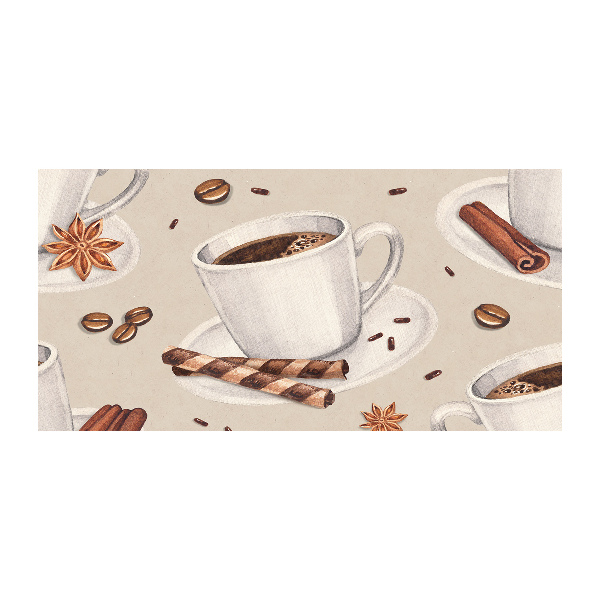 Foto glasbild Eine Tasse Kaffee