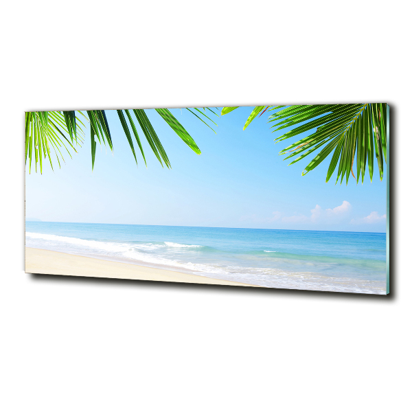 Foto glasbild Tropischer Strand