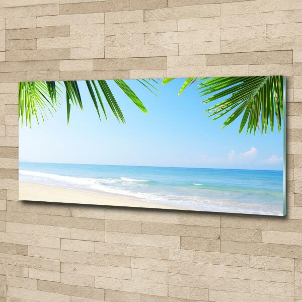 Foto glasbild Tropischer Strand