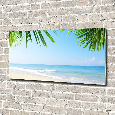 Foto glasbild Tropischer Strand